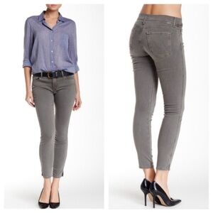 Mother The Vamp Grey Graphite Skinny Jeans Sz 26
